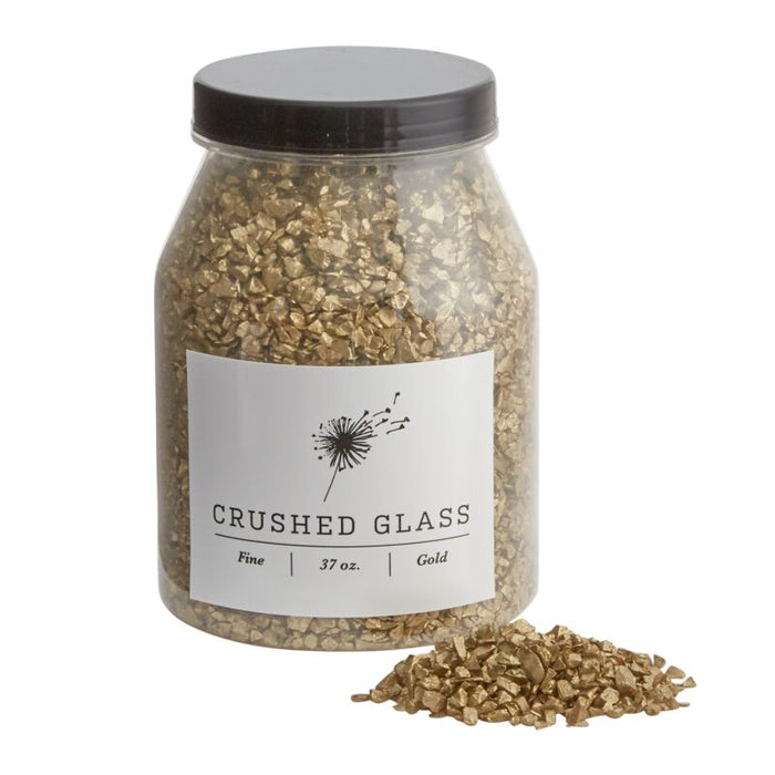 37 oz Fine Crushed Glass - Gold