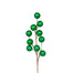 17" Weather Resistant Large Coated Ball Spray X 10 - Shiny Metallic Green