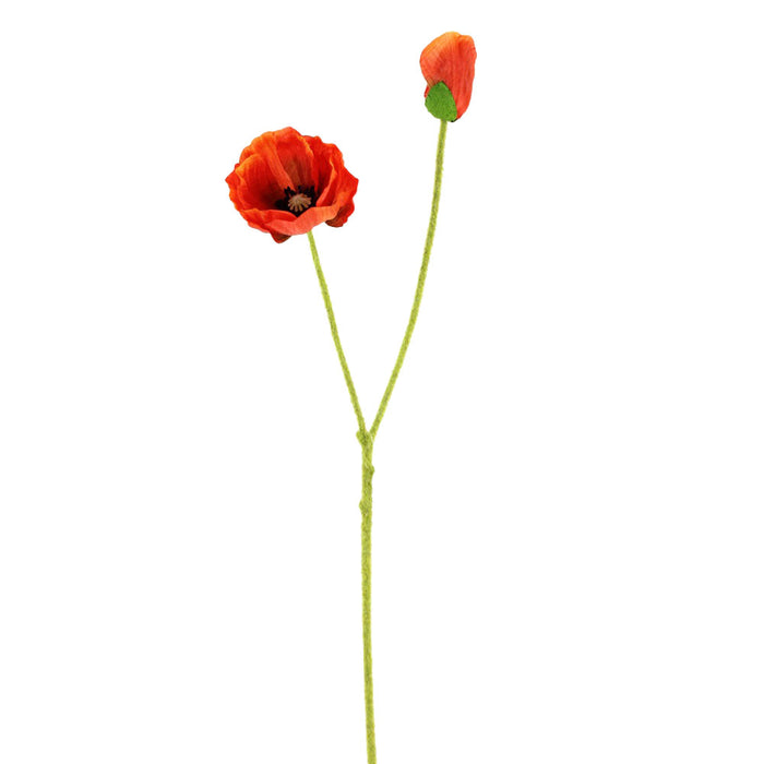 24.5 in Poppy Stem - Orange