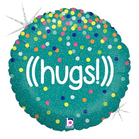 18" Glittering Hugs Balloon