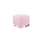 4 X 4 X 4 in Square Pink Vase