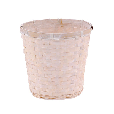 Bamboo White Washed Pot Covers