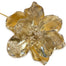 20"L Polyester/Pe Metallic Iced Magnolia (7"Dia Head) - Gold