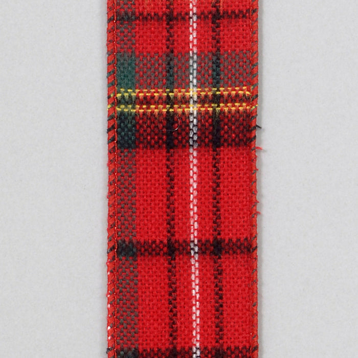 1 1/2"W X 10 Yds Xmas Plaid Ribbon - Red/Green